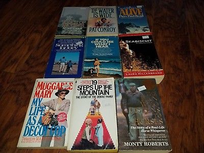 Lot of 10 True Story paperbacks, Nonfiction novels, Alive, My Life as a Decoy Co