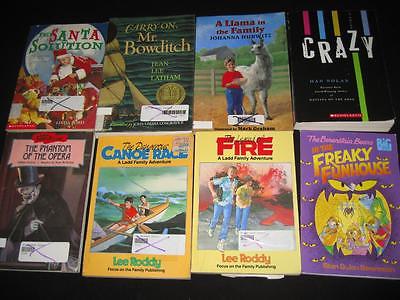 LOT of 8 kids chapter books 4th Grade AR Reading Crazy Ladd Family Adventure c11