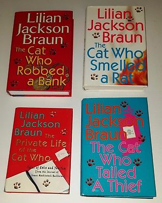 LILLIAN JACKSON BRAUN H/C + P/B 6 books THE CAT WHO series. book bundle FREE SH