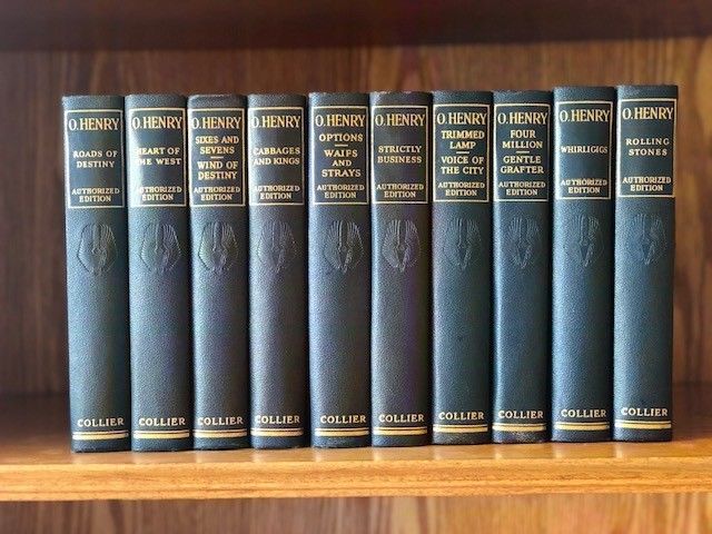 Antique O. Henry Authorized Edition hardcovers - blue w/ Gold embossing 10 books