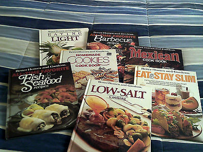 Lot of 7 Better Homes and Garden Cookbooks, Hardback, FREE SHIPPING
