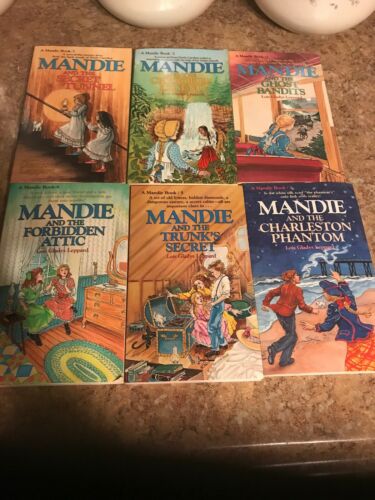 Set Of 6 Mandie series books by Lois Gladys Leppard Mystery Books #1-5 7 RL4-6gr