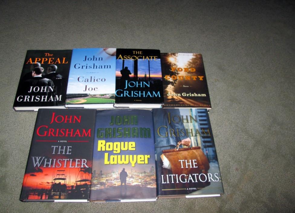 Lot of 7 John Grisham HC books