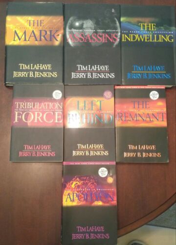 Lot of 7 Left Behind Books Tim LaHaye - The Mark Indwelling Assassins Remnant +