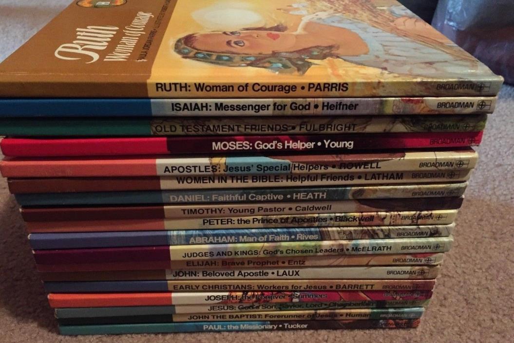 BIBLE LEARNING SERIES CHILDREN'S BIBLE STORY BOOKS LOT OF 20 HOMESCHOOL