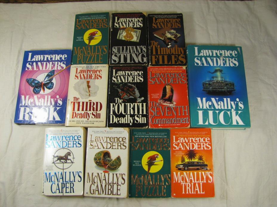 6 Lawrence Sanders McNally novels: Caper; Gamble; Luck; Puzzle; Risk; Trial