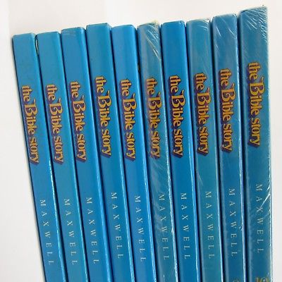 The Bible Story Hardcover Book Set 1-10 Arthur Maxwell 1994 Christian Youth