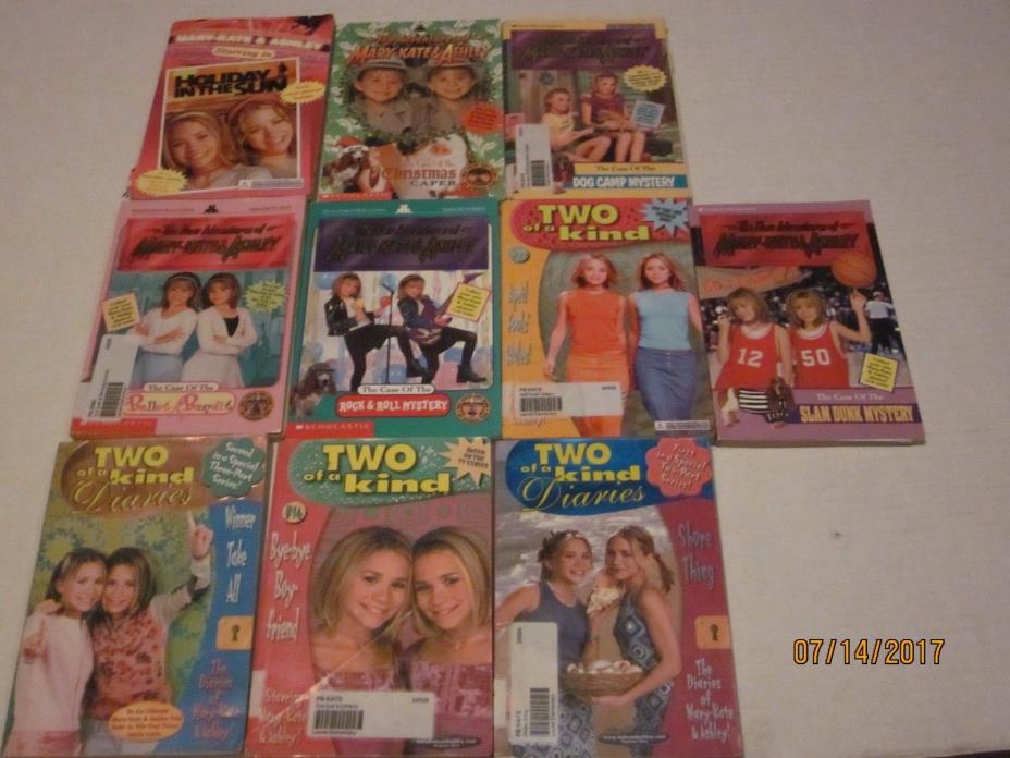MARY-KATE & ASHLEY Lot 10 girls Chapter Books Two of a Kind New Adventures jk197