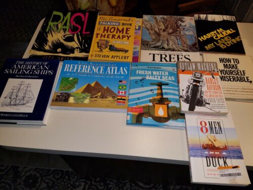 coffee table books mix lot of 10 books man cave harley atlas sailing trees rasl