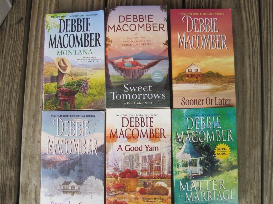 6 Debbie Macomber paperback books