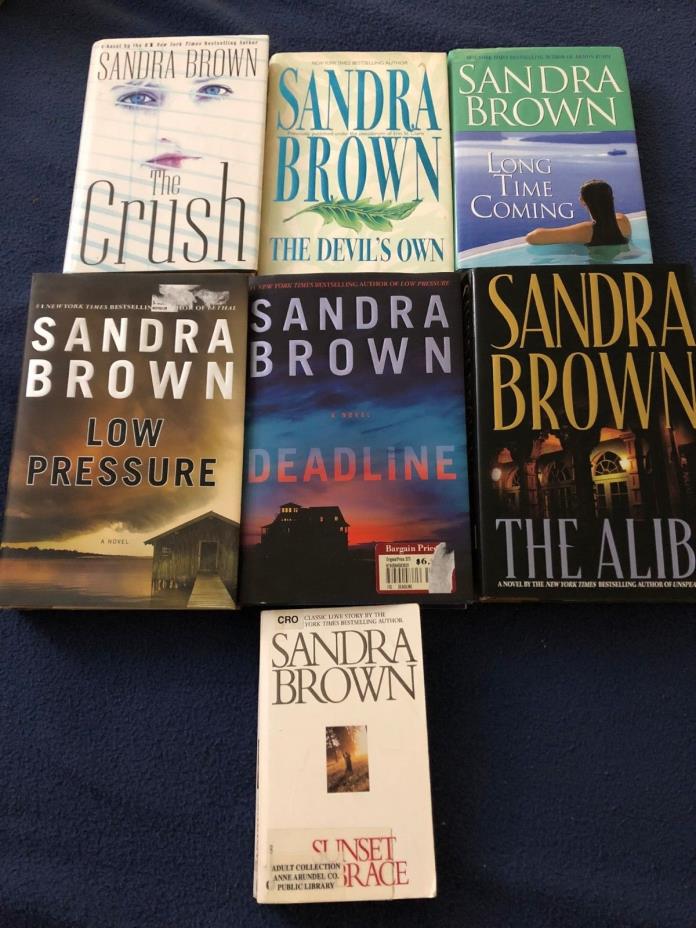 Sandra Brown Lot of 7 Books