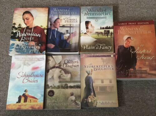 7 Book Lot Wanda Brunstetter Amish Inspirational Fiction Brides Summer Reading