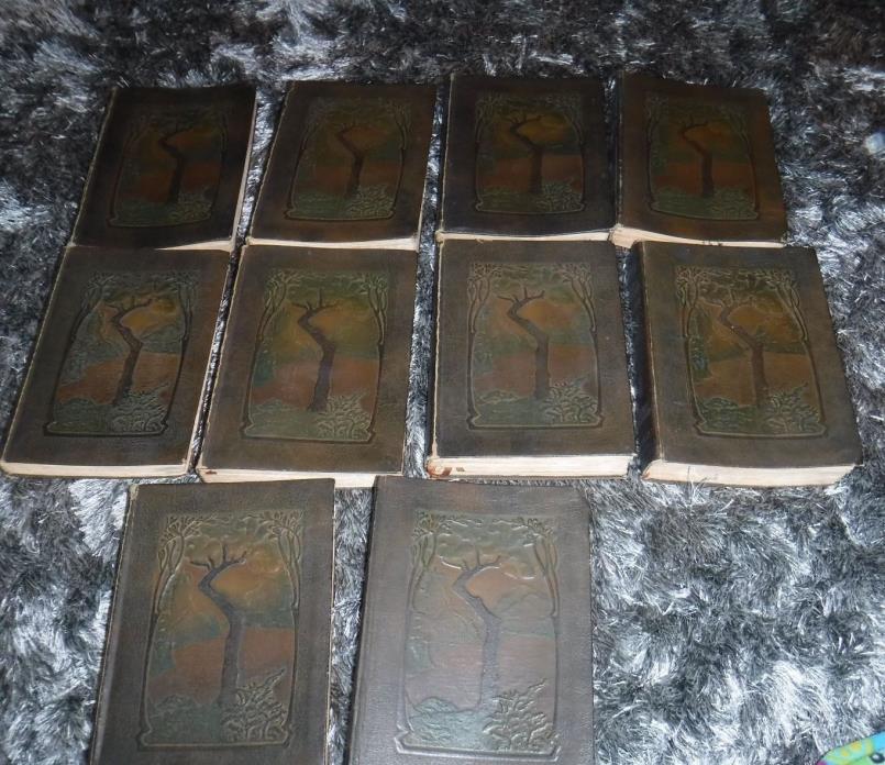 Little Journeys to The Homes of the Great, complete 10 volume set  1916 ART DECO
