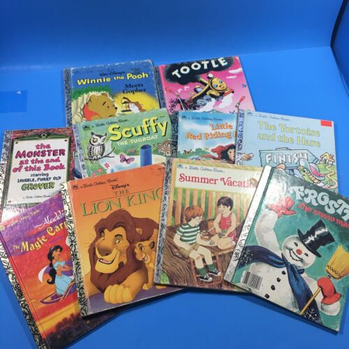 Lot Of 10 Golden Books Preschool Or Kindergarten Winnie The Pooh Frosty