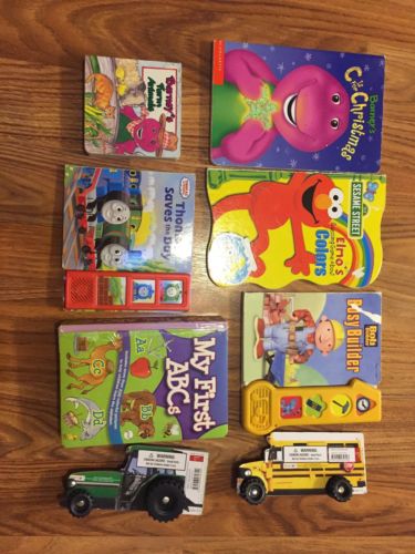 Board Books Baby Infant Toddler Lot Of 8 Thomas Truck Elmo ABC Bob Builder Boy