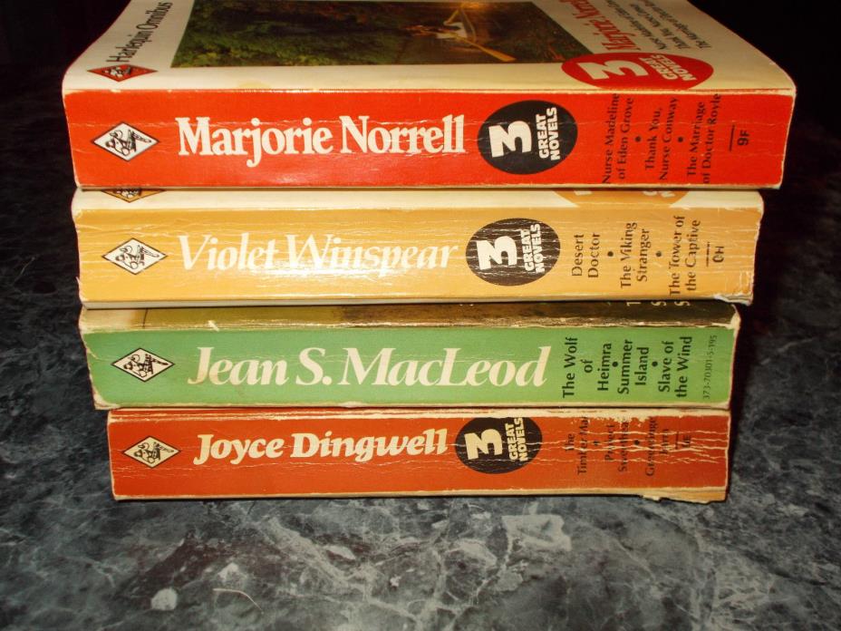 Harlequin Omnibus lot of 4 contemporary romance paperback assorted authors