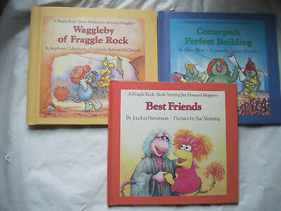 Vintage~Lot 3~Jim Henson's Muppets in Fraggle Rock Weekly Reader Books~HC~LBDDU