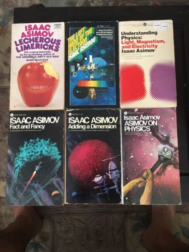 6 Vintage Isaac Asimov Non -fiction paperbacks