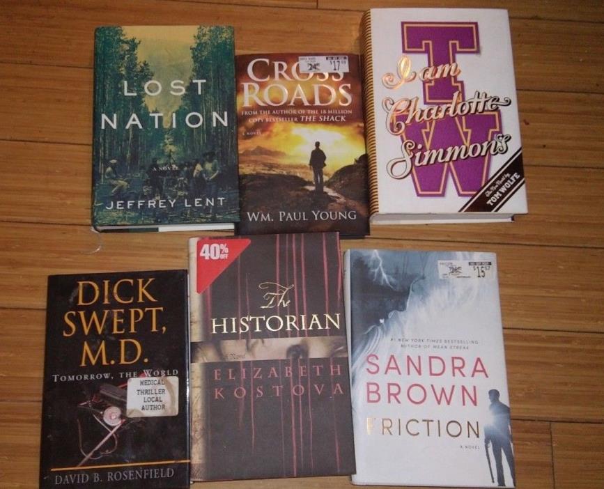 HB BOOK LOT OF 6, Friction,The Historian, autographed 1st edition