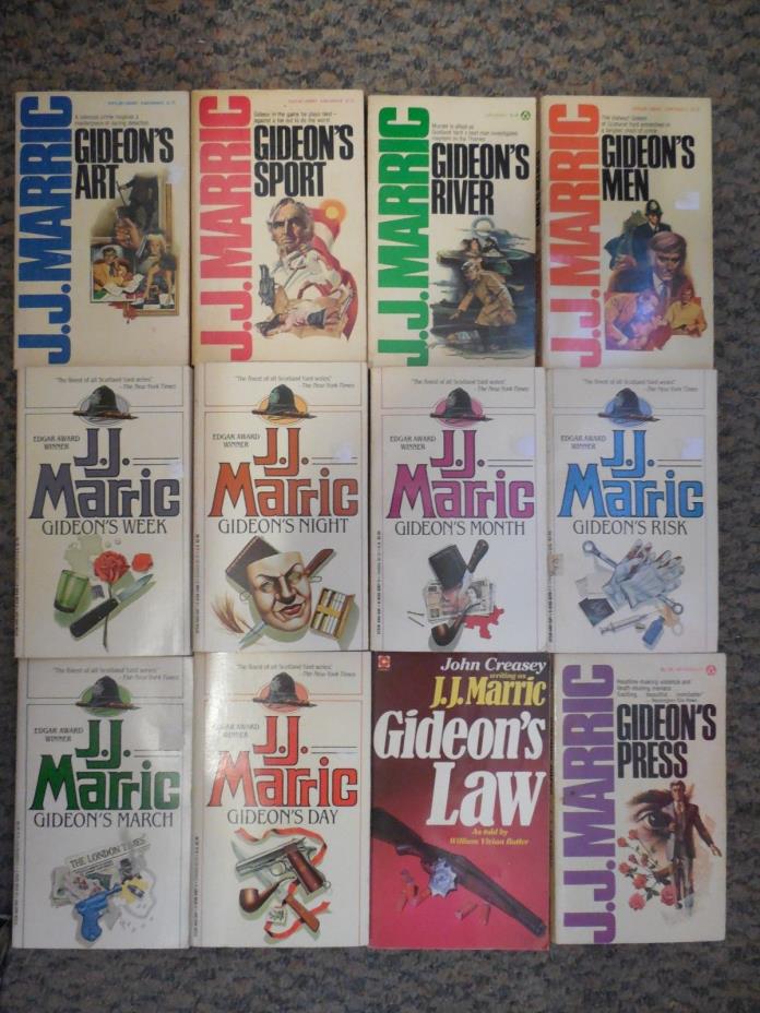 GIDEON'S...By J.J. Marric (AKA JOHN CREASY) - 12 Paperback As Lot.