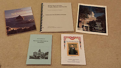 Nevada History lot of 5 Informational Facts & Illustrated Collector Items Books