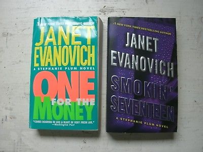 2 Janet Evanovich Paperback Books, Lot of Two Smokin' Seventeen & One For The Mo