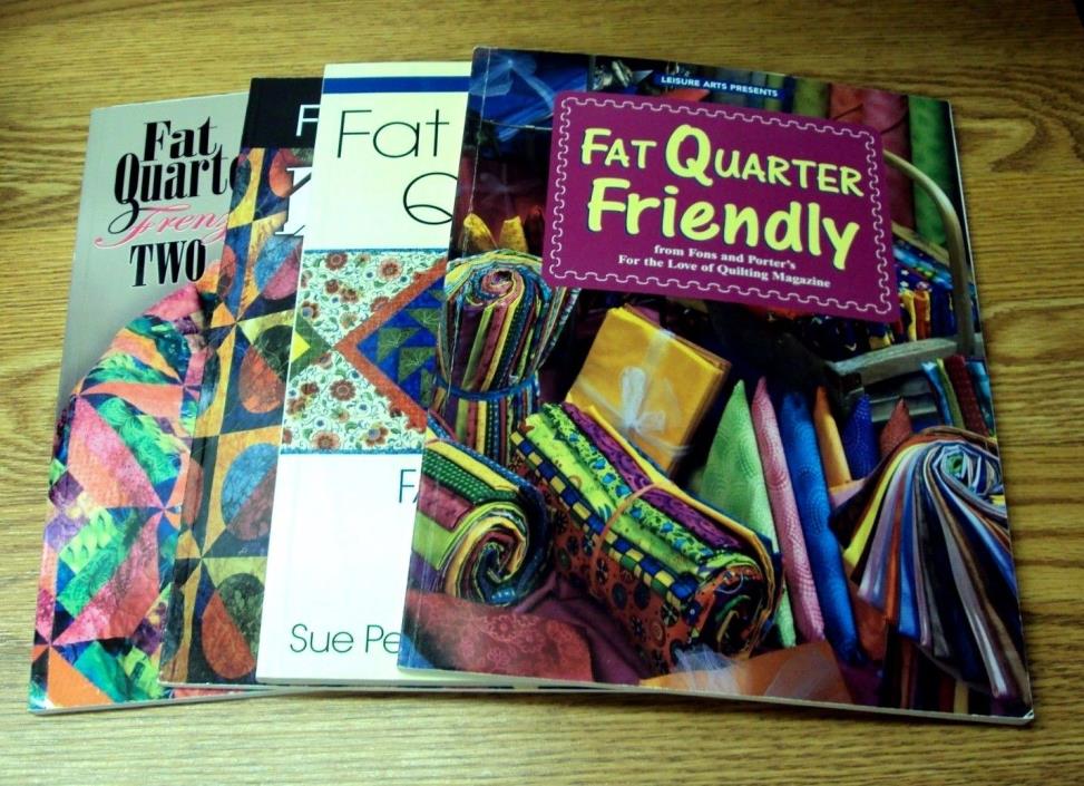 Lot/4 FAT QUARTER Quilt Quilting Books FRIENDLY Leisure / FRENZY 2 Purney Mark