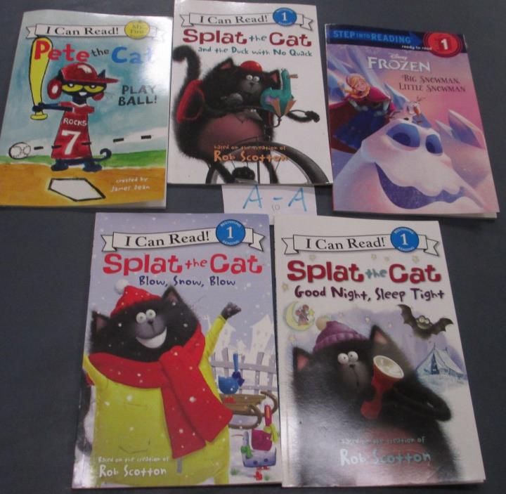 LOT of 5 Learning Books Beginning Reading Kid Softcover Mixed