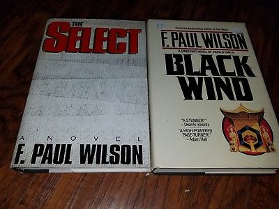 Lot of 2 F. Paul Wilson Hardcovers, The Select, Black Wind