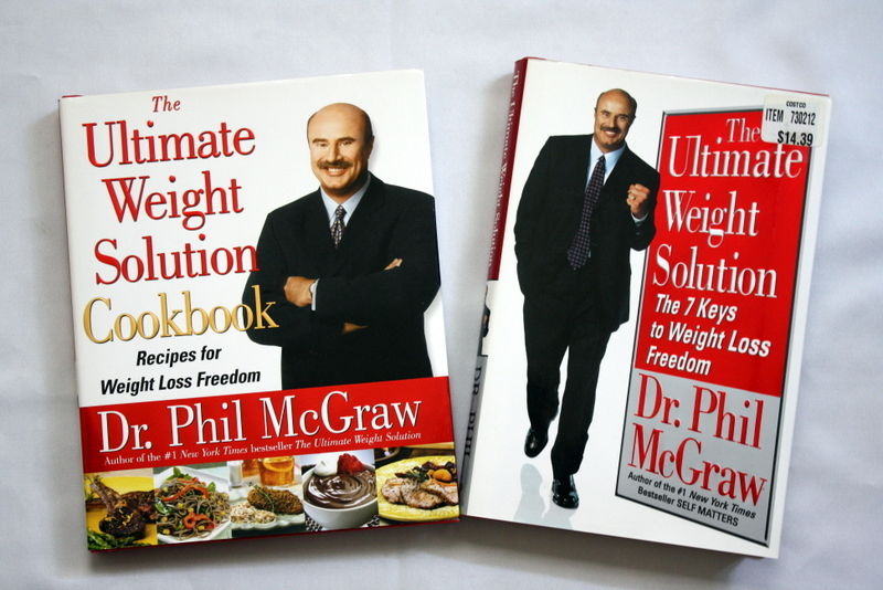 Lot of 2 Dr.Phil's Ultimate Weight Solution & Cookbook-Recipes for Weight Loss