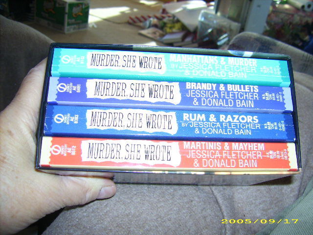 Boxed Set Murder She Wrote by Fletcher and Bain paperback 4 book lot...