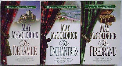 3 PBs MAY McGOLDRICK Complete Series HIGHLAND TREASURE OOP/HTF Editions