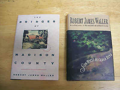 Lot 2 Robert James Waller Books Bridges of Madison County Slow Waltz Cedar Bend