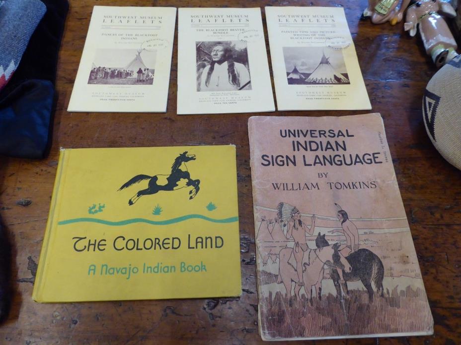 Set of 5 Booklets Southwest Museum Indian Sign Language