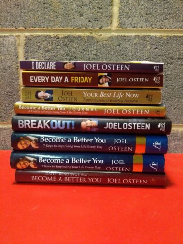 Lot 8 Of Joel Osteen Books Inspirational