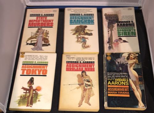 Vintage Sam Durrell Paperback 6 Book lot  Edward S Aarons Assignment Action