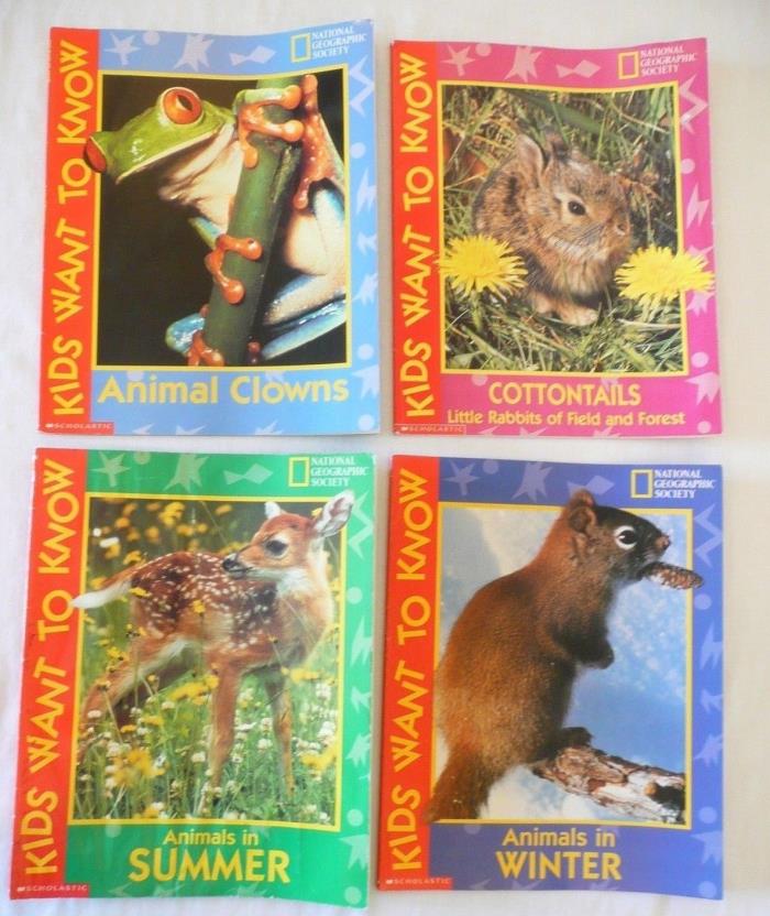 Lot-National Geographic Kids Want to Know * Animal, Summer, Winter * Children