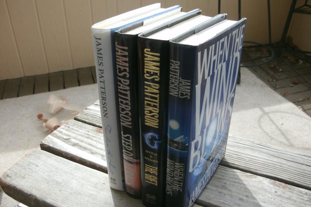 4 James Patterson Hardcover Books with Dust Jackets, Lot of Four, 2 Are First Ed