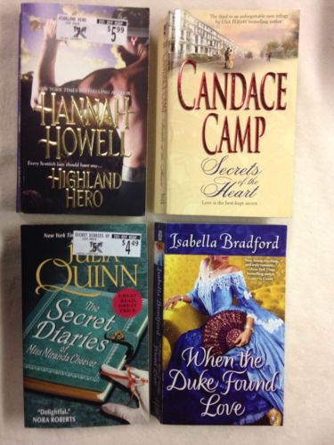 Lot of 4 PB Historical Romance CANDACE CAMP - JULIA QUINN - HANNAH HOWELL