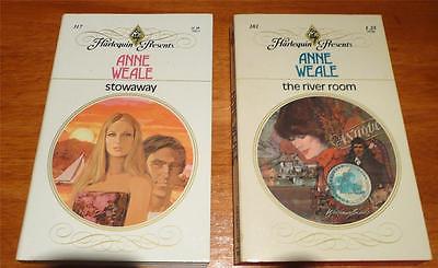 2 Anne Weale Harlequin Presents :  #317 Stowaway  &  282 The River Room