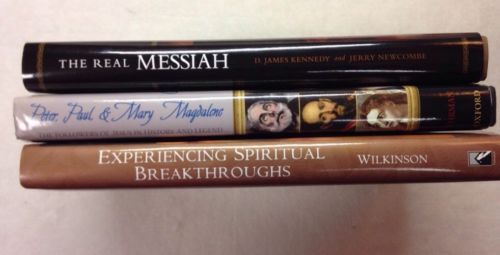 Lot of 3 Books Peter, Paul & Mary Magdalene, The Real Messiah, Three Chairs