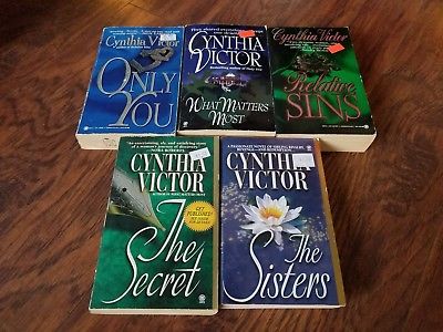 Lot of 5 Cynthia Victor paperbacks, What Matters Most, Only You, The Sister,