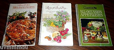lot of 3 Miriam B Loo Cookbooks : Meal in One / for Busy Days / Appetizers
