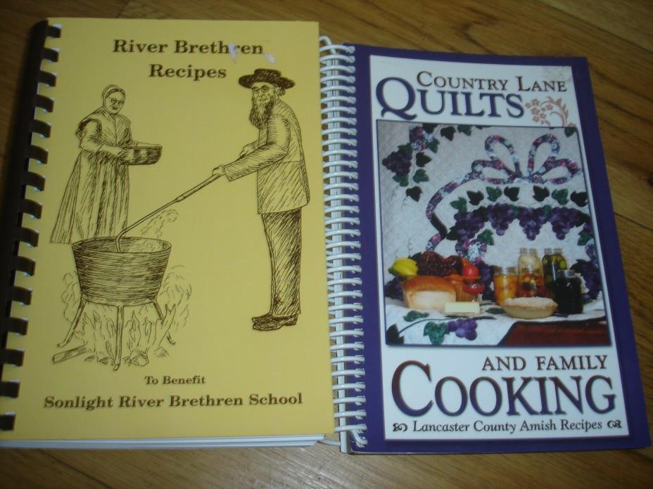 2 ~Vintage Fire Co, School,Church & More Recipes Fund Raiser Cookbooks     #659