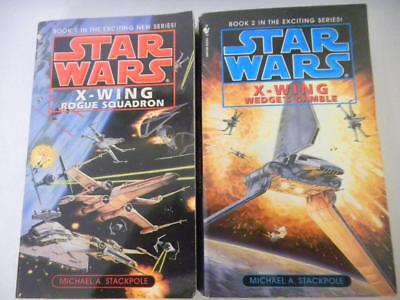 STAR WARS X-Wing Series Books 1 & 2 by Michael Stackpole PB Nice 1996