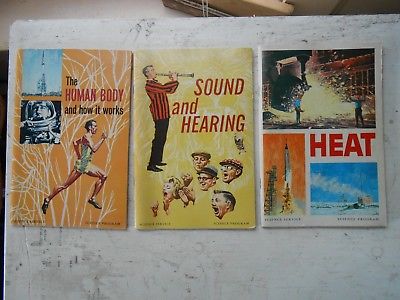 3 Science Service Vintage Paperback Books, Lot of Three, Heat, Sound & Th BOGO