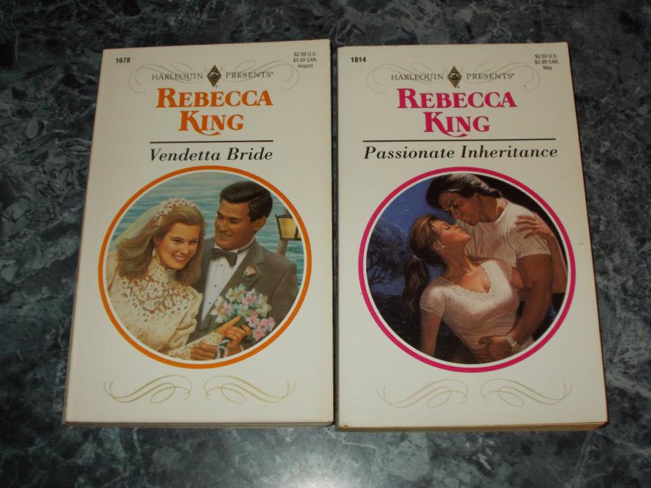 Harlequin Presents Rebecca King lot of 2 contemporary romance paperbacks
