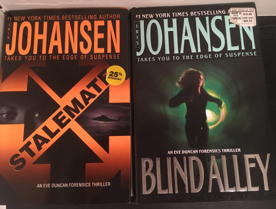 IRIS JOHANSEN Lot of 2 Eve Duncan Series Hardbacks