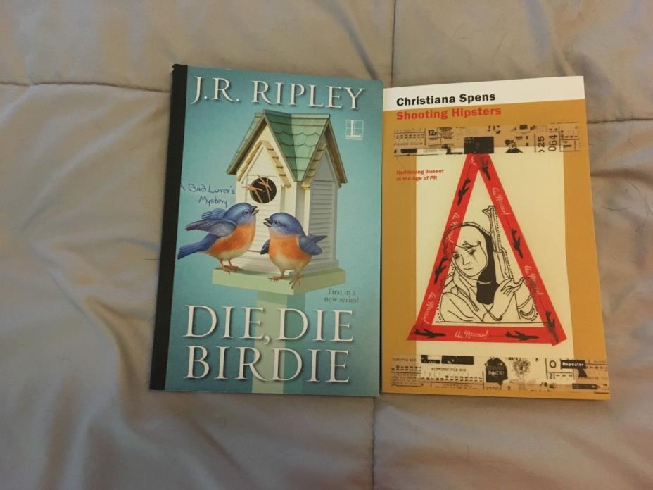 DIE DIE BIRDIE & SHOOTING HIPSTERS NEW BOOKS (Lot of 2 PB's)