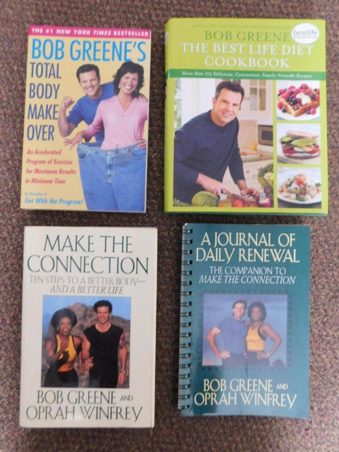4 Healthy Books BOB GREENE Body MakeOver Cookbook OPRAH WINFREY Make Connection